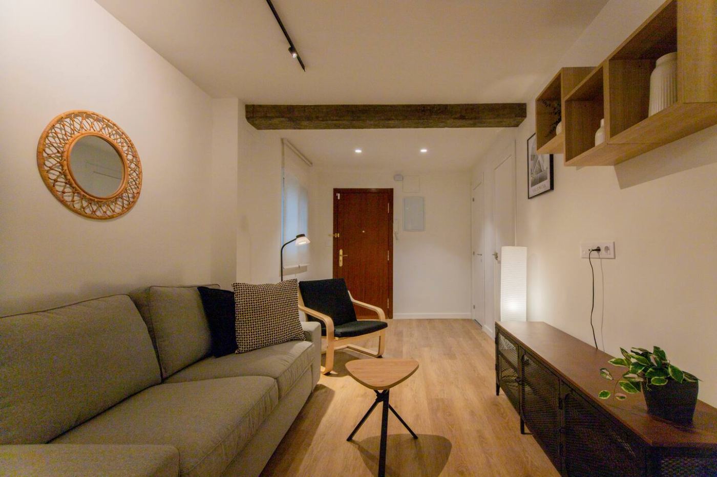 Salón de apartamento cerca de la playa en el Cabanyal, Valencia